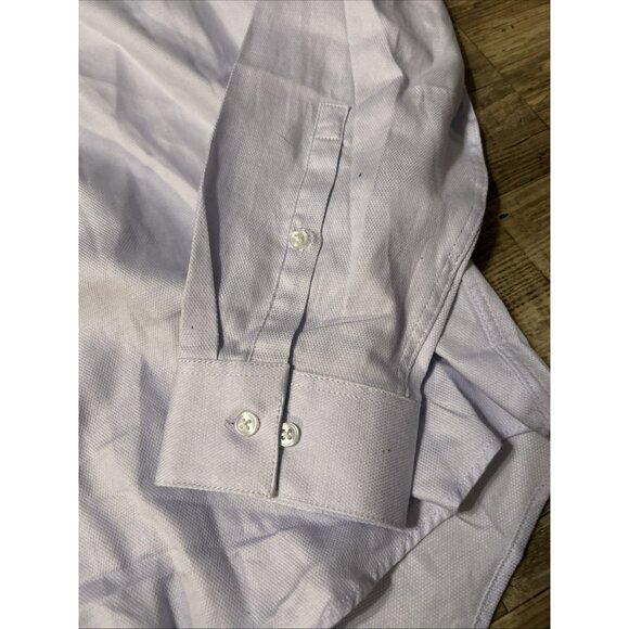 Calvin Klein Men's Size XL 17-34/35 Button Down Dress Shirt Purple NWT Lavender - Picture 4 of 5